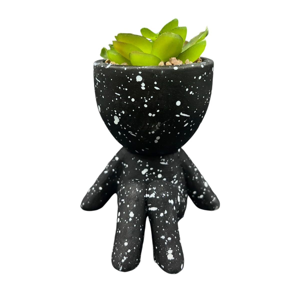 GENERICO - Macetero De Ceramica Planta Artificial Moderno