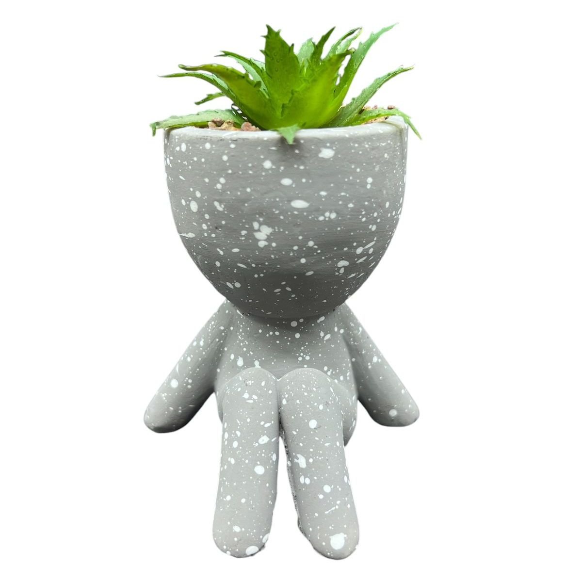 GENERICO - Macetero De Ceramica Planta Artificial Moderno