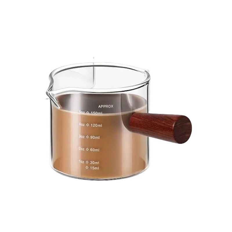 OEM - Taza Medidora Vidrio Vaso Medidor Cafe Leche 150ml