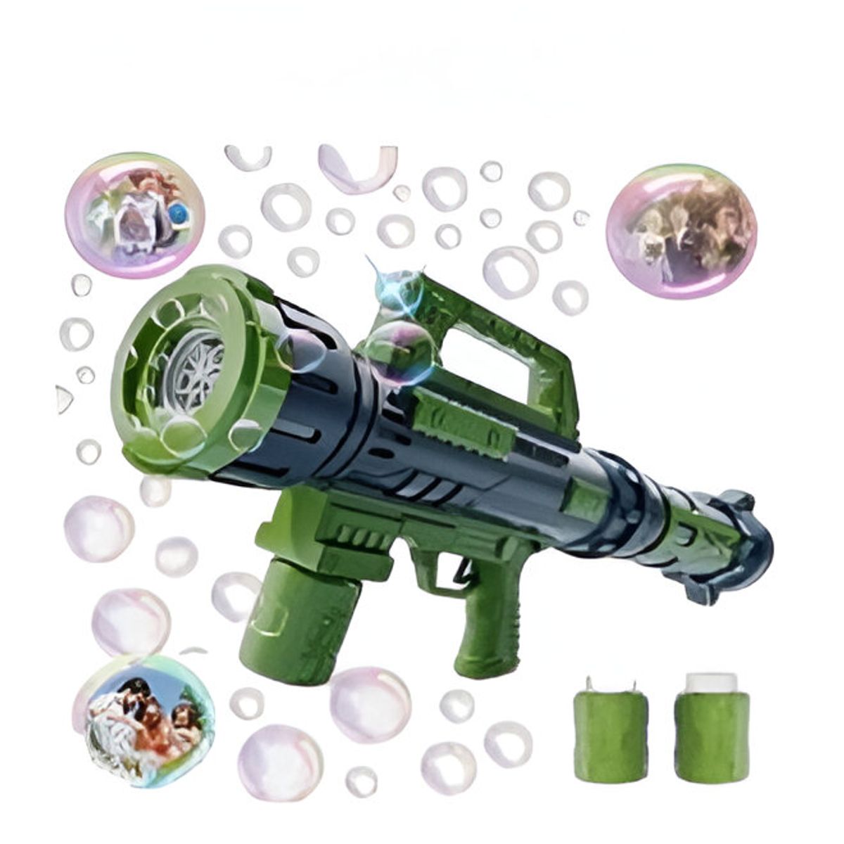 GENERICO - Juguete Pistola de Burbujas Eléctrica