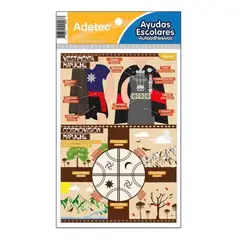 ADETEC - Etiqueta Adhesiva De Ayuda Escolar Pueblo Mapuche