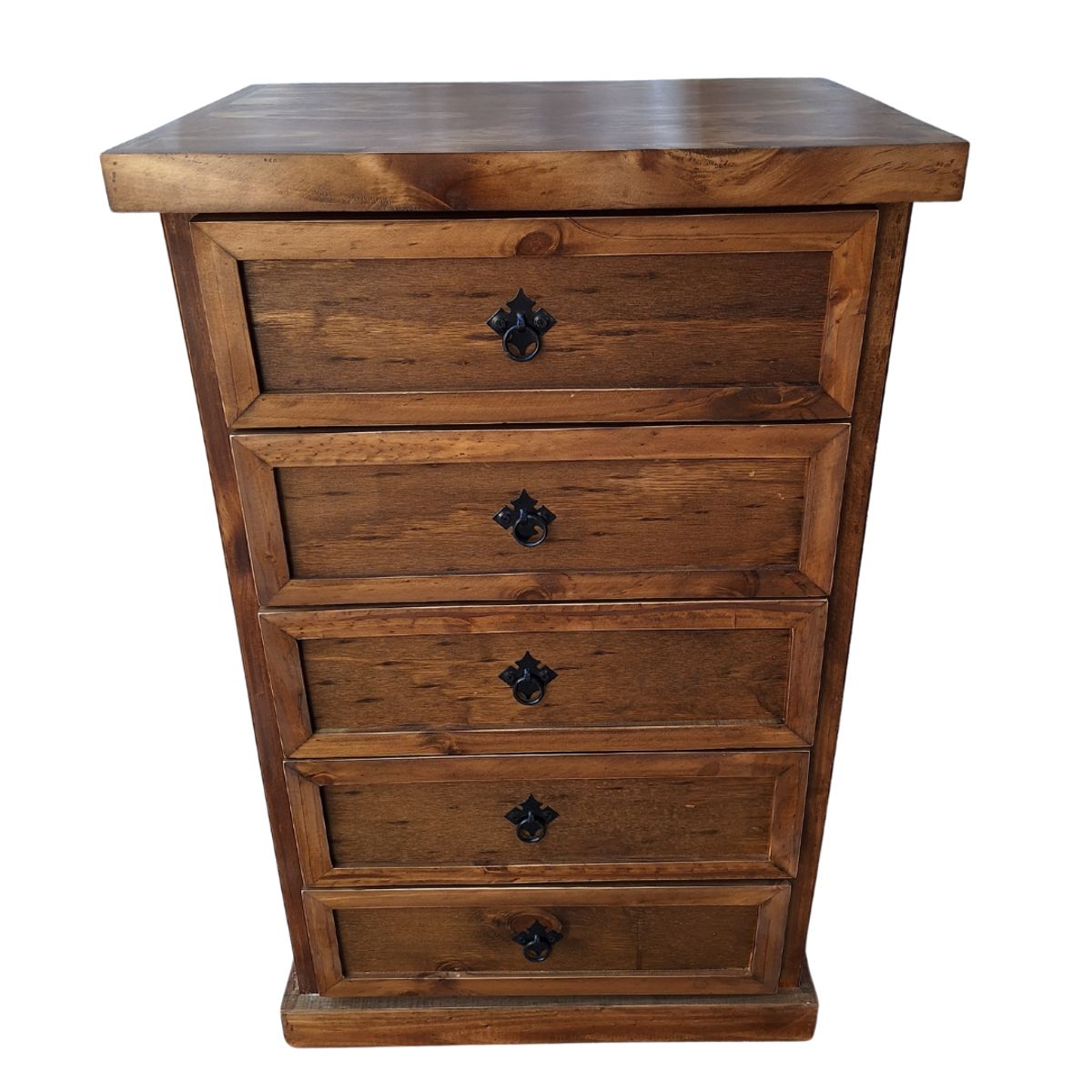 CASAHOGGAR - Comoda Rustica Crotona 5 Chocolate