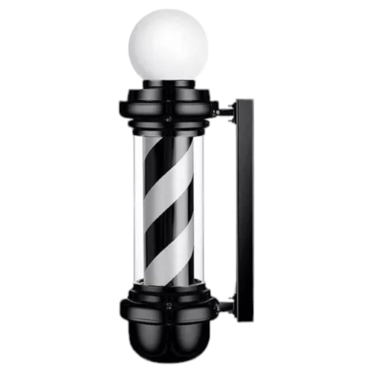 GENERICO - Pole Giratorio Barber Shop Letrero Barbería Peluquería Negro