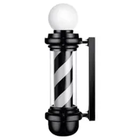 Pole Giratorio Barber Shop Letrero Barbería Peluquería Negro