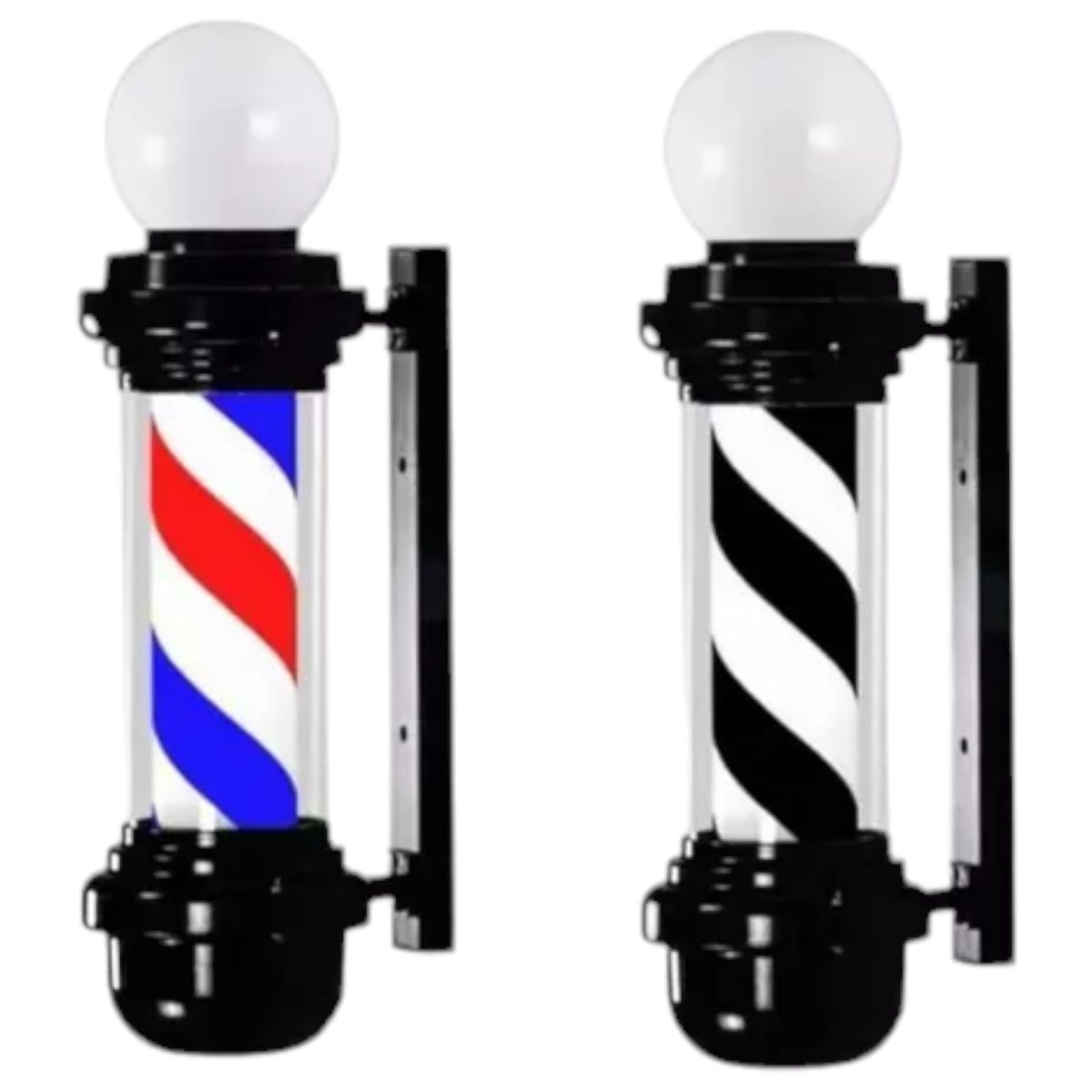 GENERICO - Pole Giratorio Barber Shop Letrero Barbería Peluquería Negro