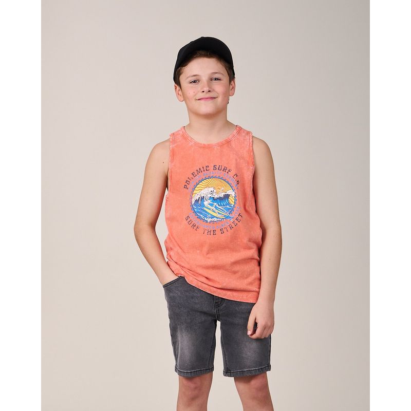 POLEMIC - Polera Musculosa procesada VV1196  - Polemic 