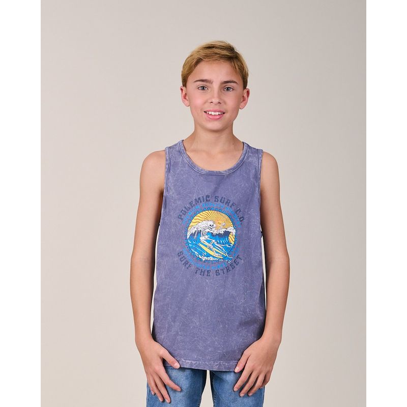 POLEMIC - Polera Musculosa procesada VV1196  - Polemic 