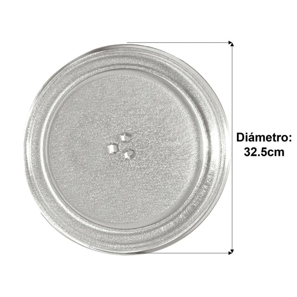 GENERICO - Plato Giratorio Microondas - Diámetro 325cm