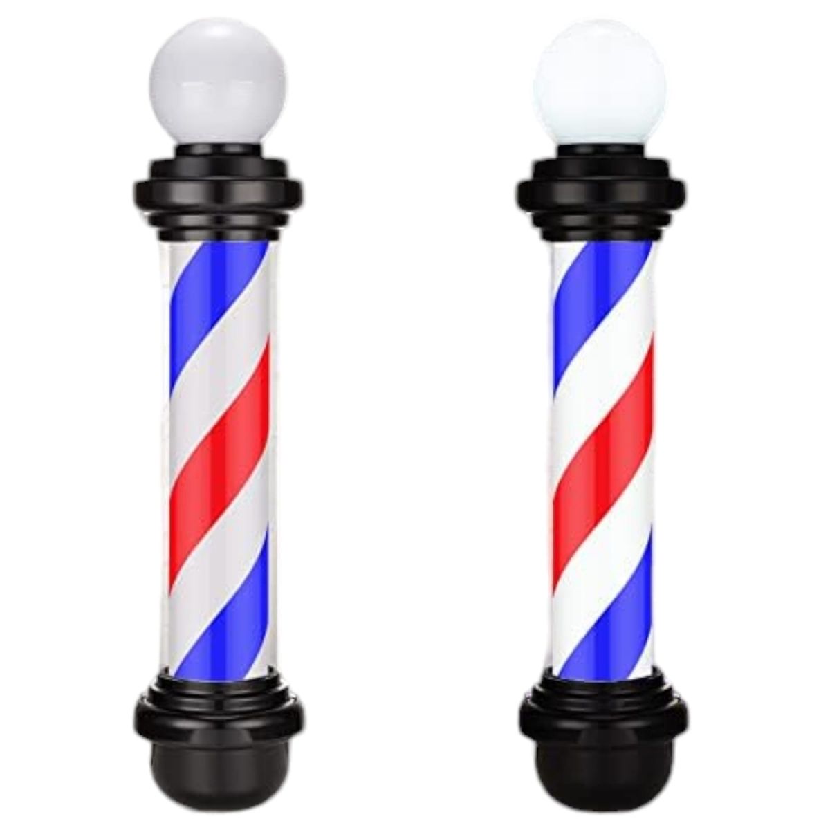 GENERICO - Pole De Barbería Grande Barber Pole Con Esfera 88cm COLOR