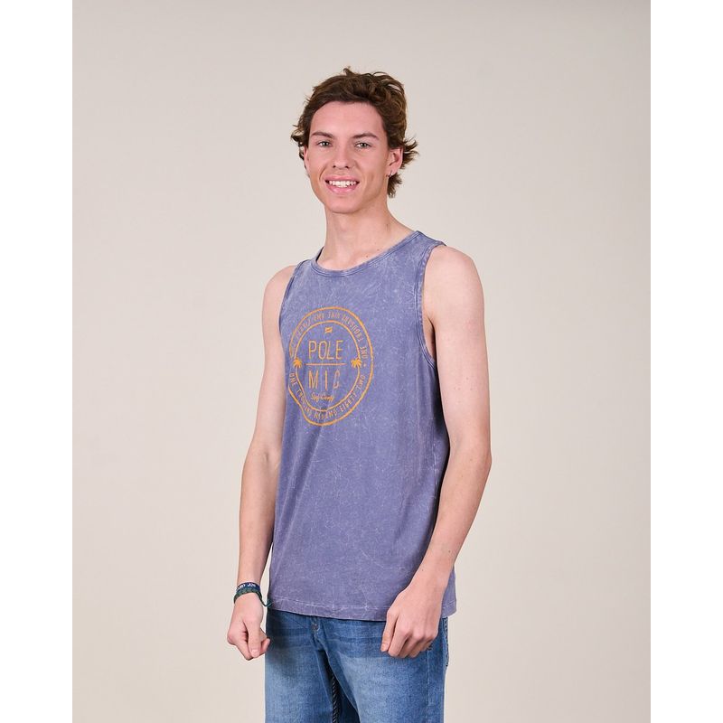 POLEMIC - Polera Musculosa procesada VV1396  - Polemic 
