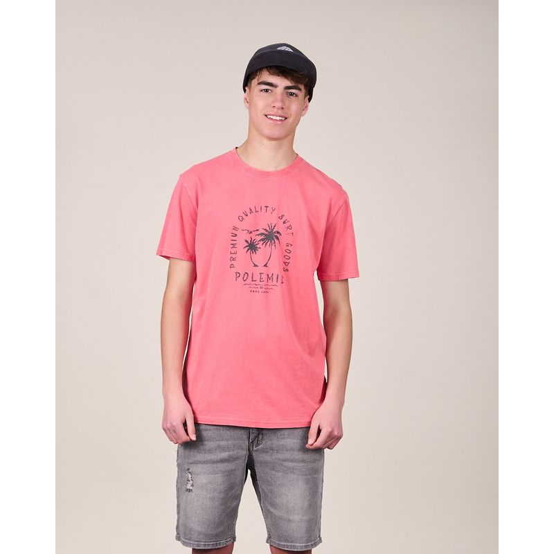 POLEMIC - Polera procesada Retro manga corta VV1362 - Polemic 