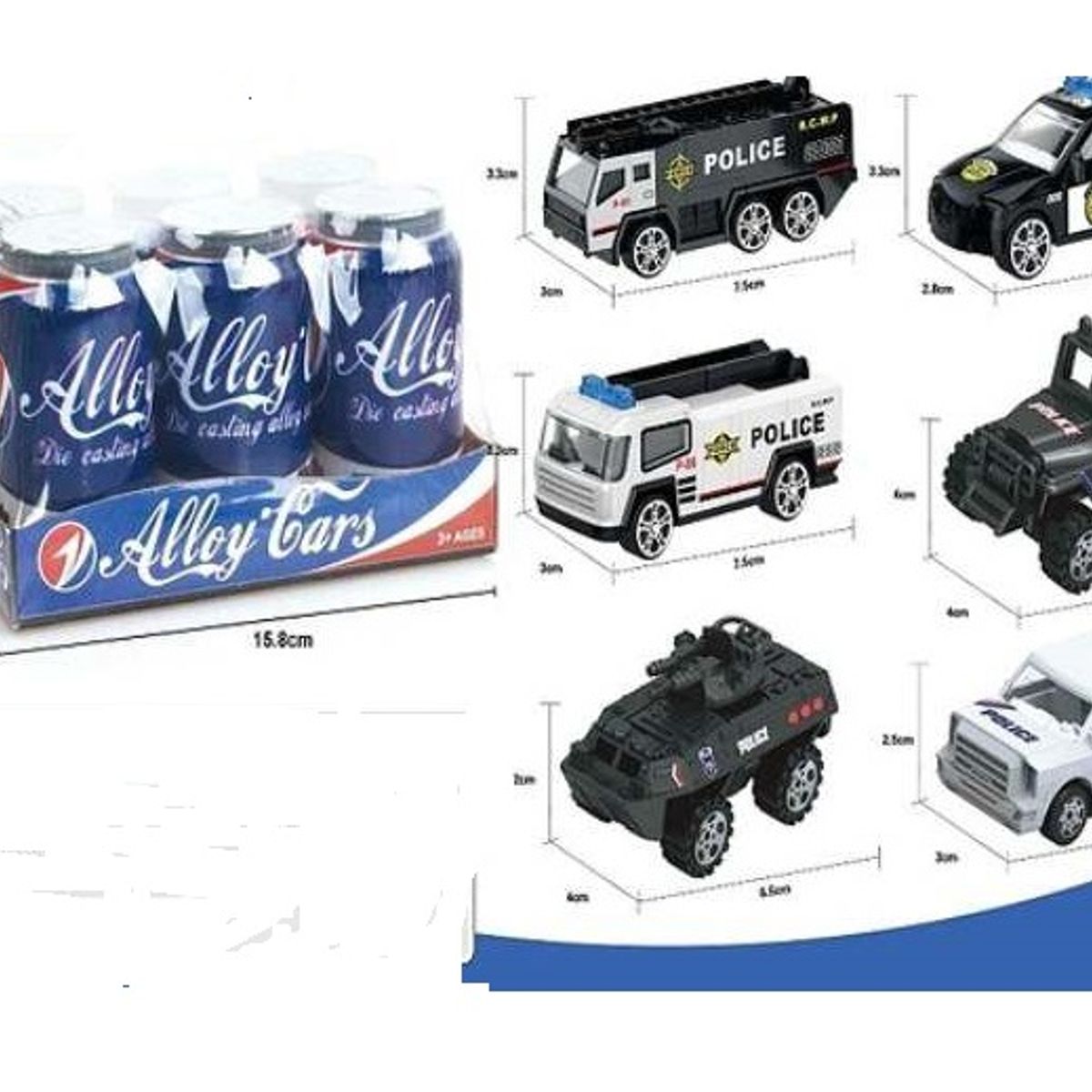 GENERICO - Set juguete de carros 6unds