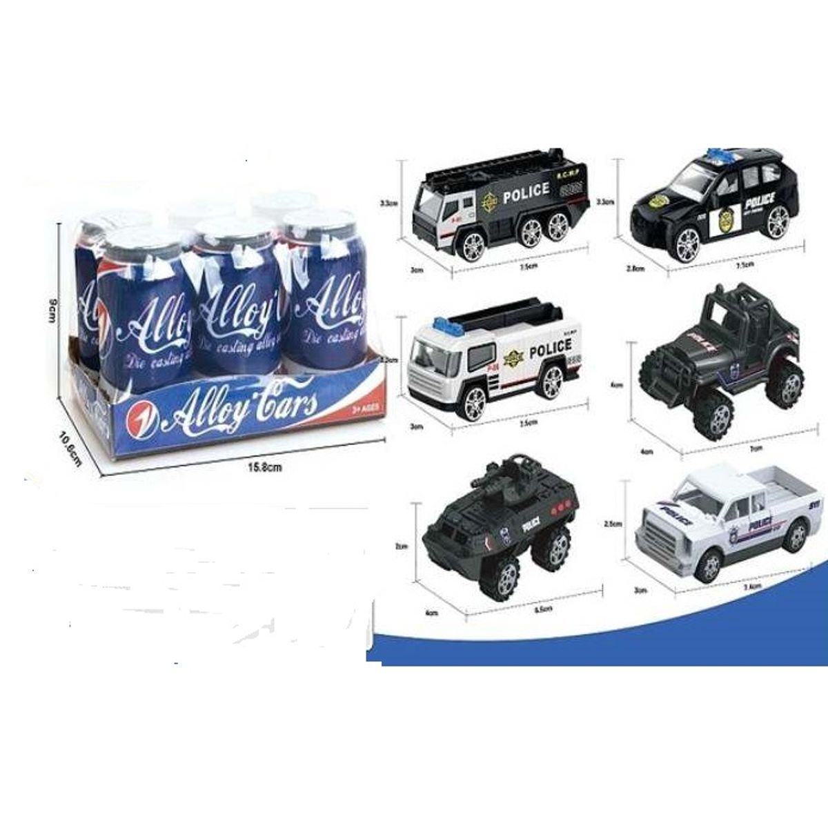 GENERICO - Set juguete de carros 6unds