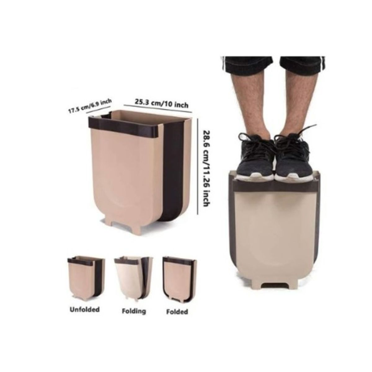 GENERICO - Basurero Plegable Papelero Basureros Plasticos De Cocina