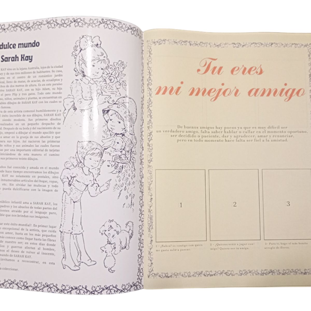 GENERICO - Álbum Sarah Kay rmst 80´ + Todas Sus Láminas A Pegar