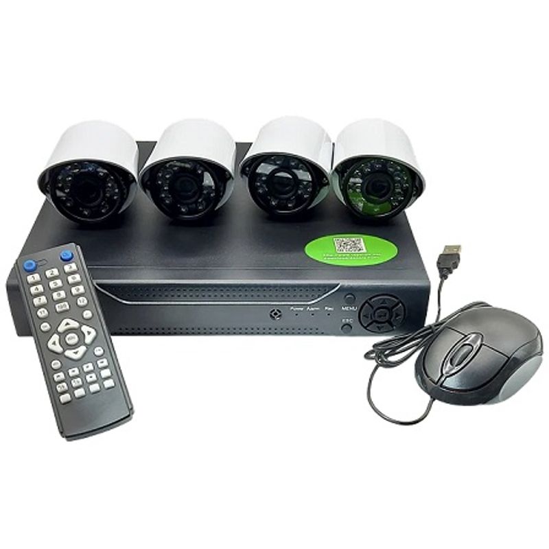 GENERICO - Kit CCTV con 4 Cámaras Full AHD 1080p P2P