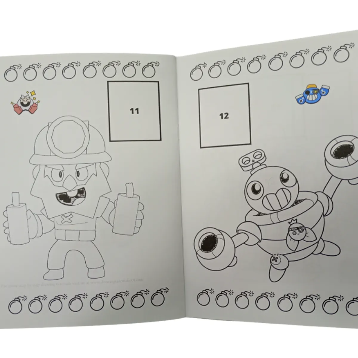 GENERICO - Libro para pintar Brawl Stars con stickers