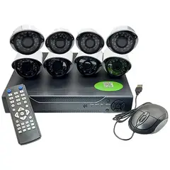 GENERICO - Kit CCTV con 8 Cámaras Full AHD 1080p P2P