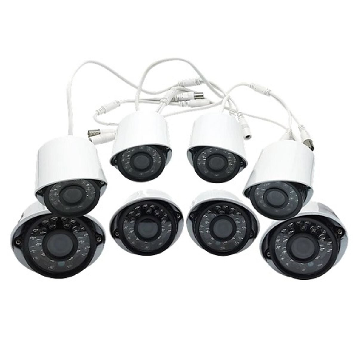 GENERICO - Kit CCTV con 8 Cámaras Full AHD 1080p P2P