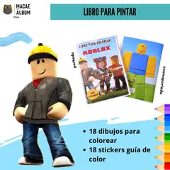 GENERICO - Libro Para Pintar Roblox con stickers