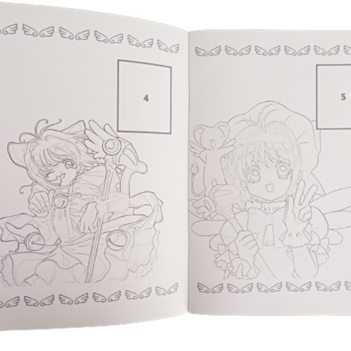 GENERICO - Libro Para Pintar Sakura con stickers