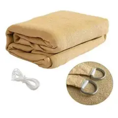GENERICO - Toldo Vela Sombreadora Rectangular 5x6mts