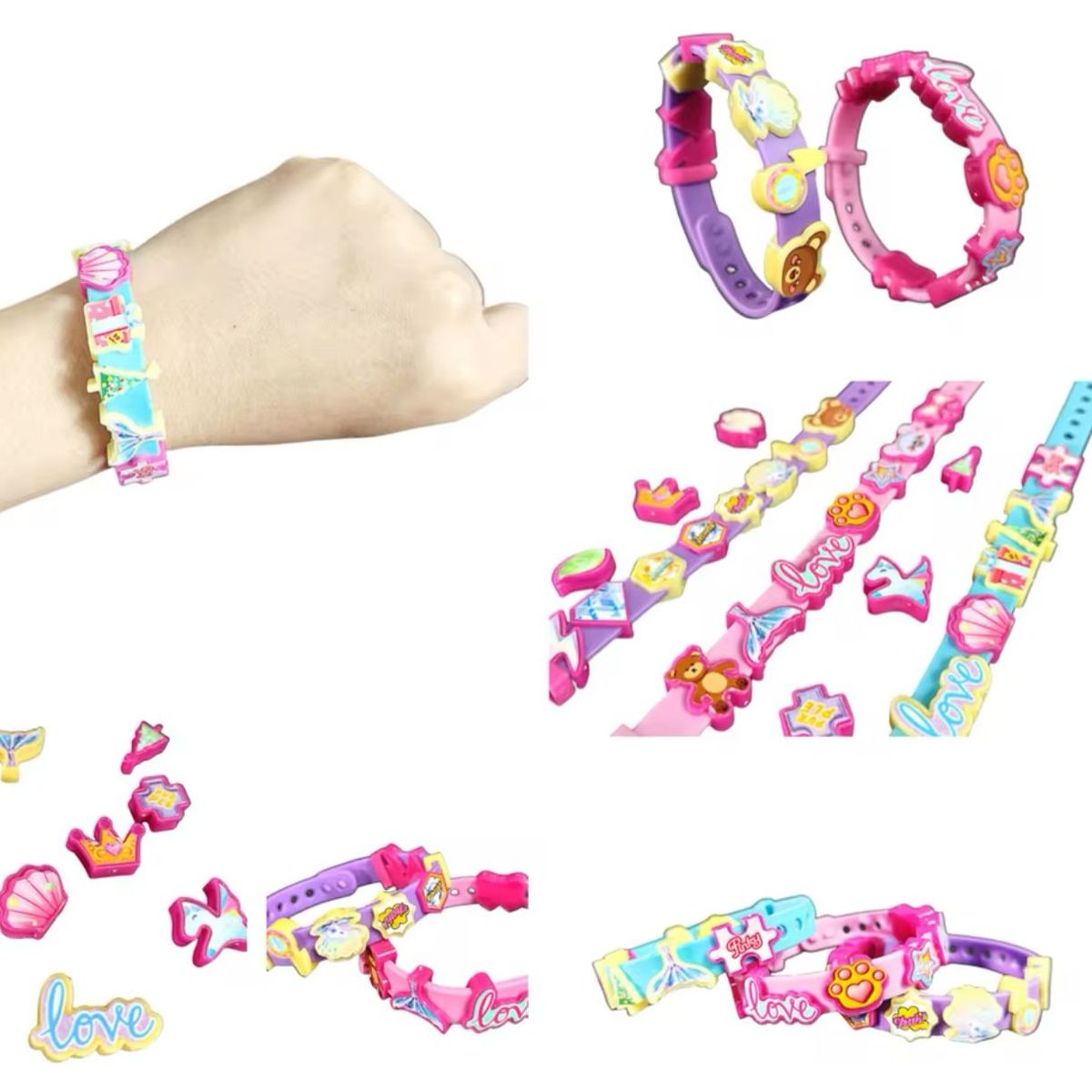GENERICO - Set Infantil Pulseras Con Mensaje