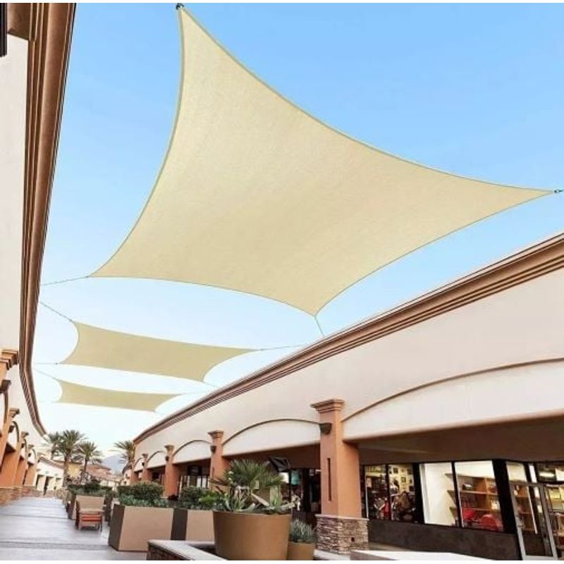 GENERICO - Toldo Vela Sombreadora Rectangular 4x6mts