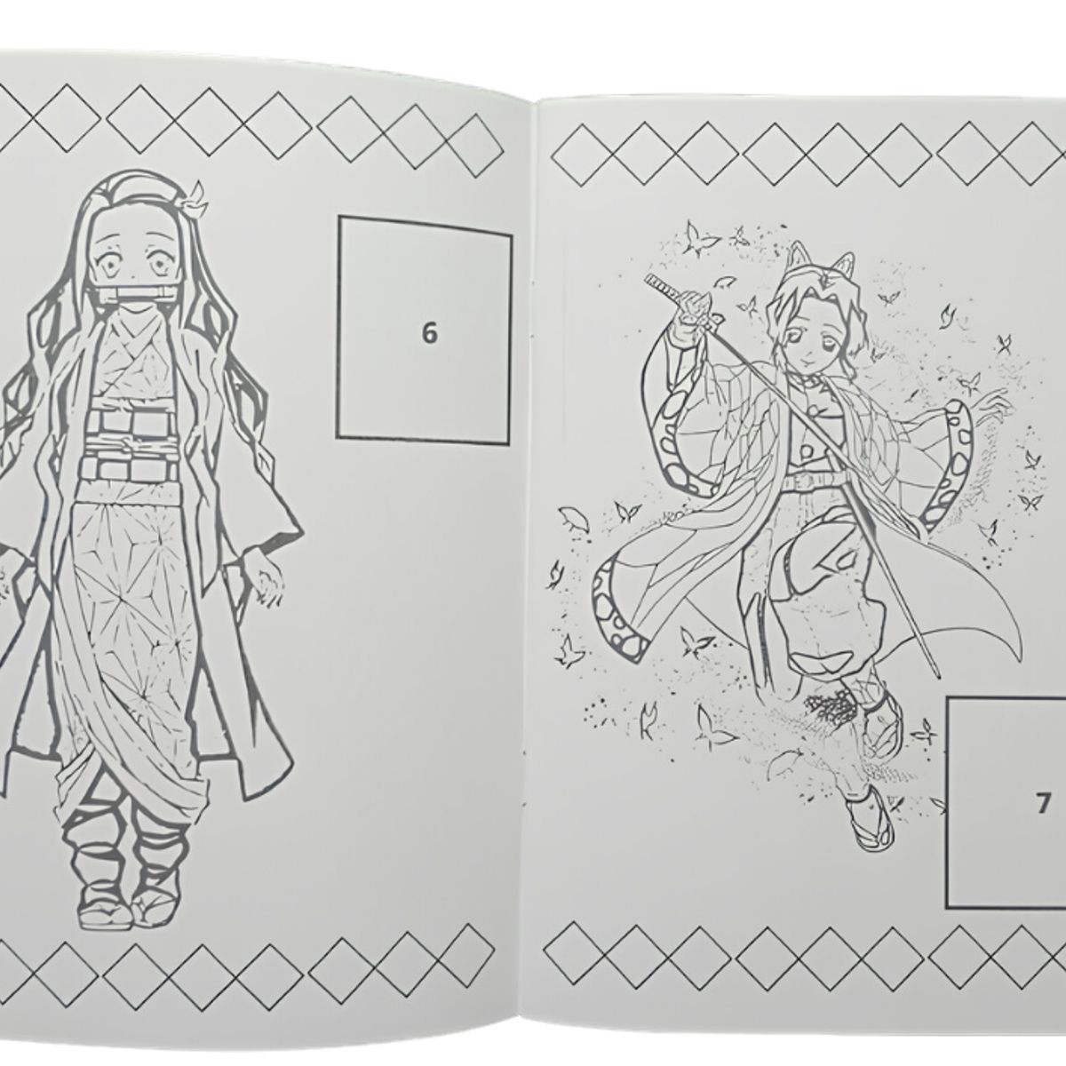 GENERICO - Libro Para Pintar Demon Slayer con stickers