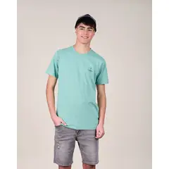 POLEMIC - Polera Vintage Melange Lisa manga corta - Polemic Junior