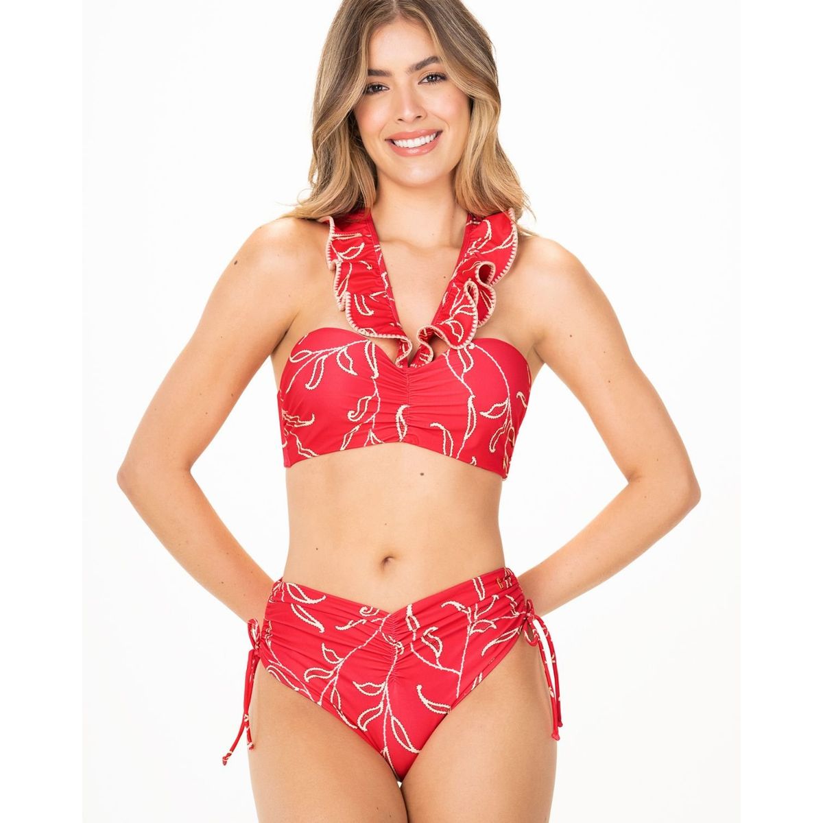 GAROTAS - TRAJE DE BAÑO 2 PIEZAS ABUNDANTE Y CONFIADA.