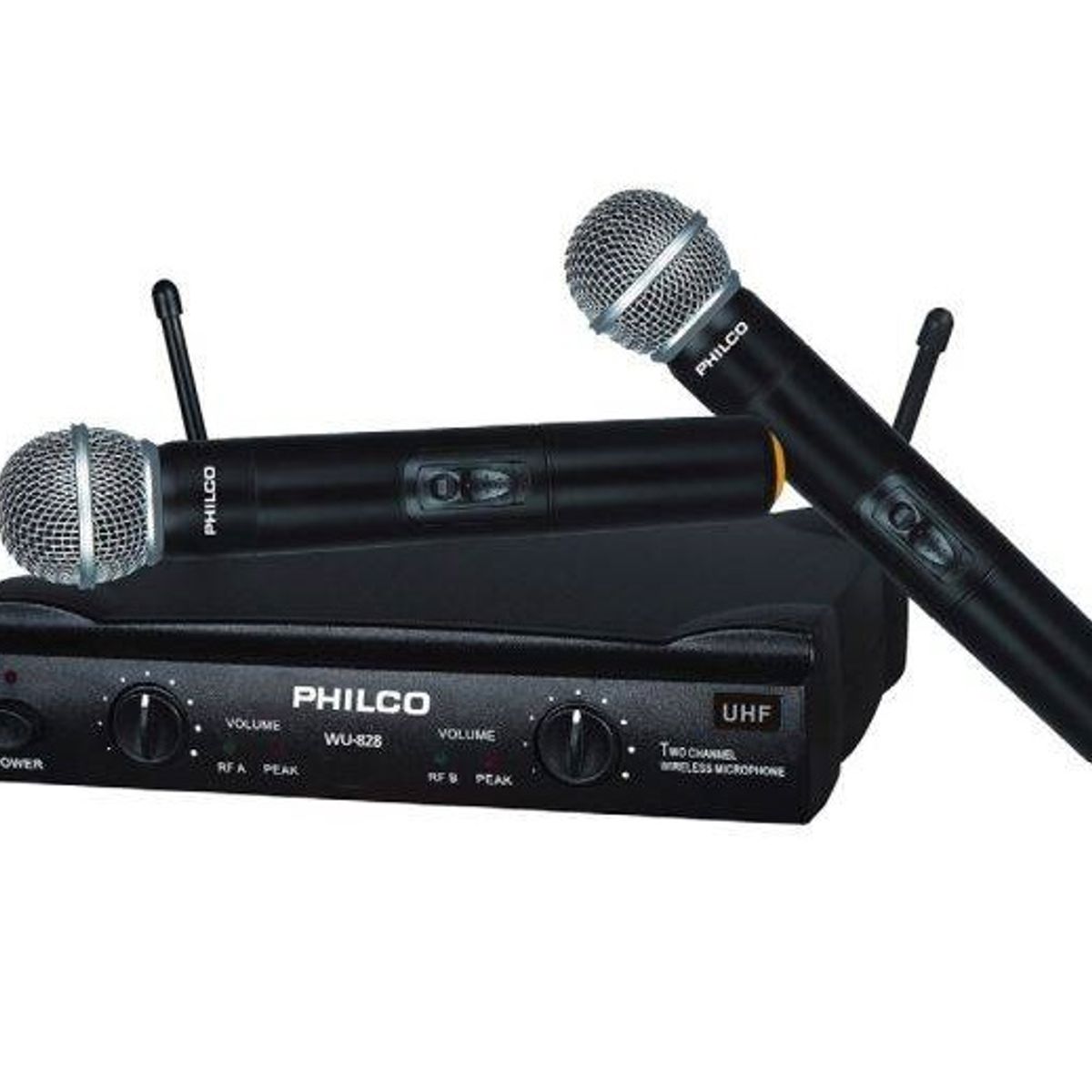 PHILCO - Set Microfonos Inalambricos UHF Philco WU-828