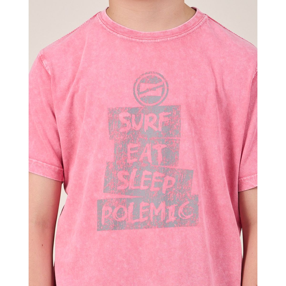 POLEMIC - Polera procesada Retro manga corta VV1161 - Polemic 