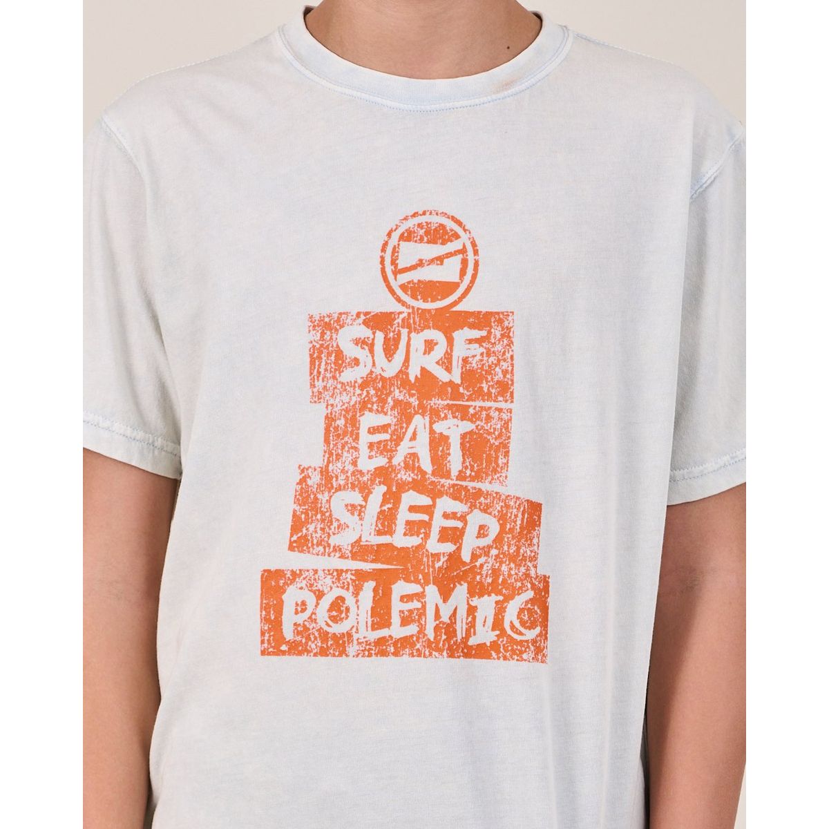 POLEMIC - Polera procesada Retro manga corta VV1161 - Polemic 