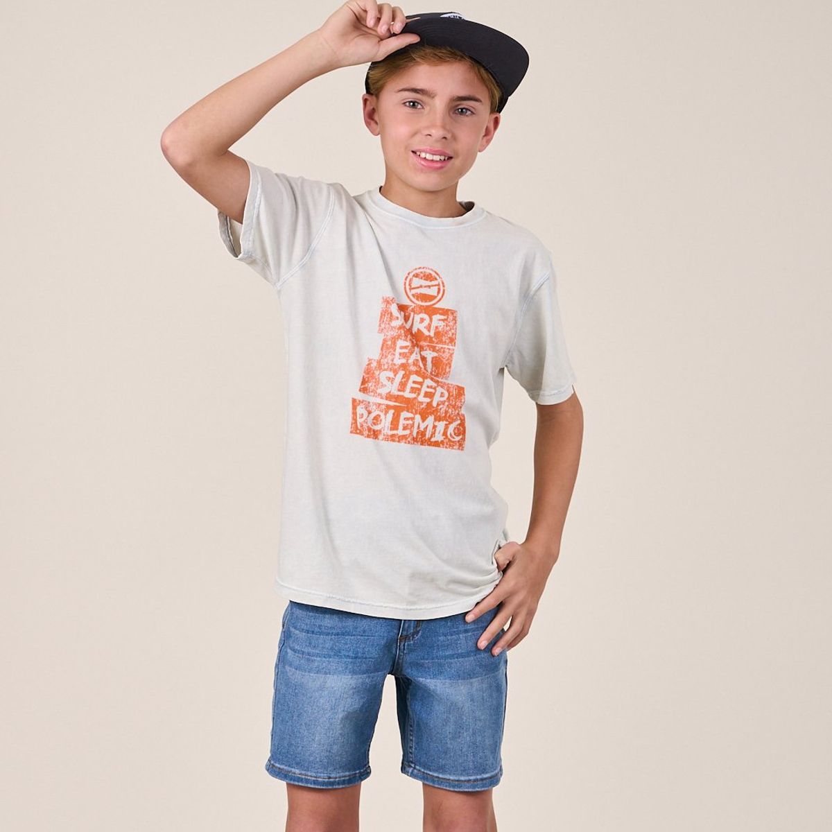 POLEMIC - Polera procesada Retro manga corta VV1161 - Polemic 