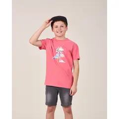 POLEMIC - Polera procesada Retro manga corta VV1162 - Polemic _.