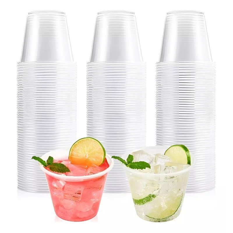 Pasteleria - 250 Vaso Plastico Vasos Desechables Vaso Pequeño 5oz 148ml