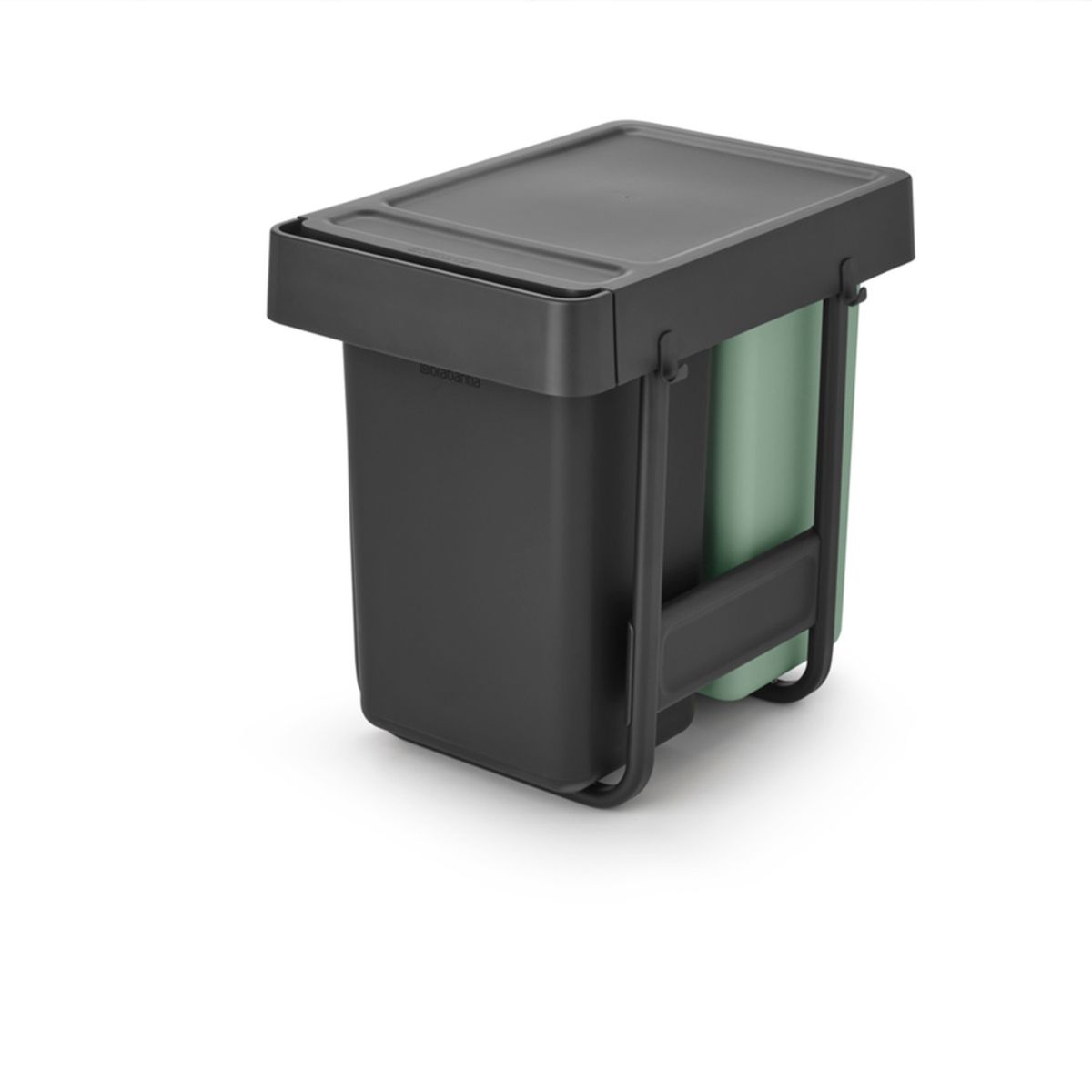 BRABANTIA - Basurero Sort & Go 2 x 15 Lt Dark Grey & Jade Green