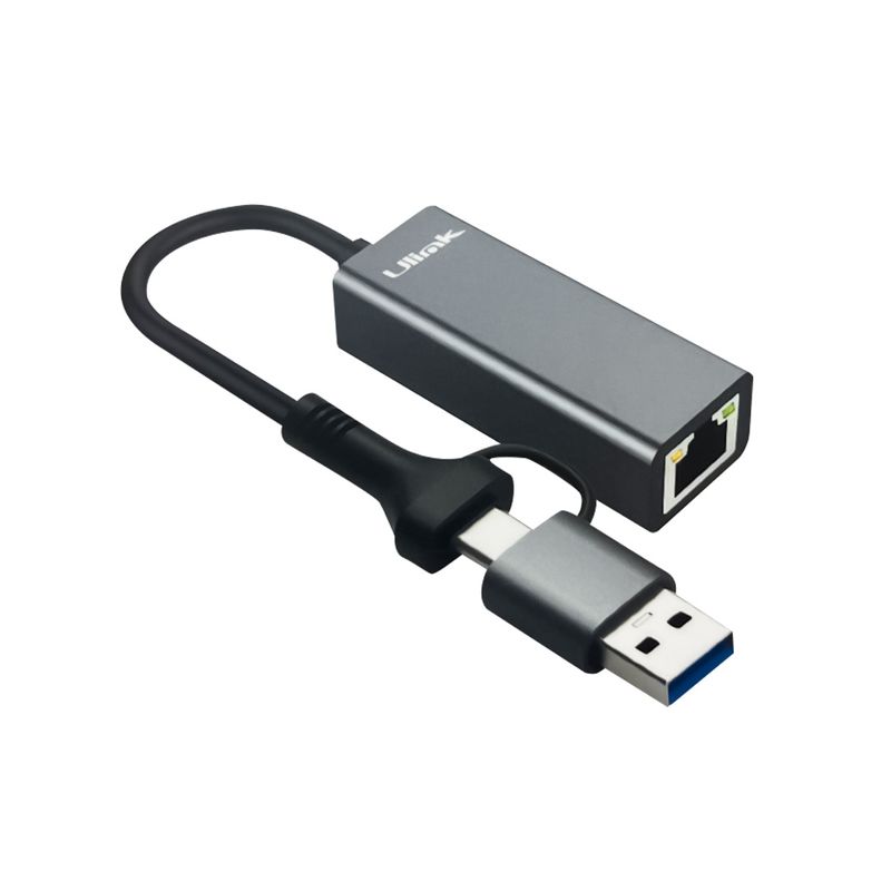 UTEK - Adaptador USB C a RJ45 Gigabit 101001000 Utek UT-GBUSBC