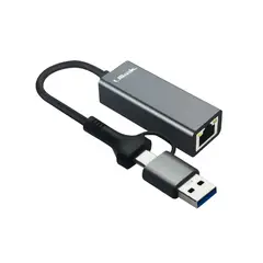 UTEK - Adaptador USB C a RJ45 Gigabit 101001000 UT-GBUSBC