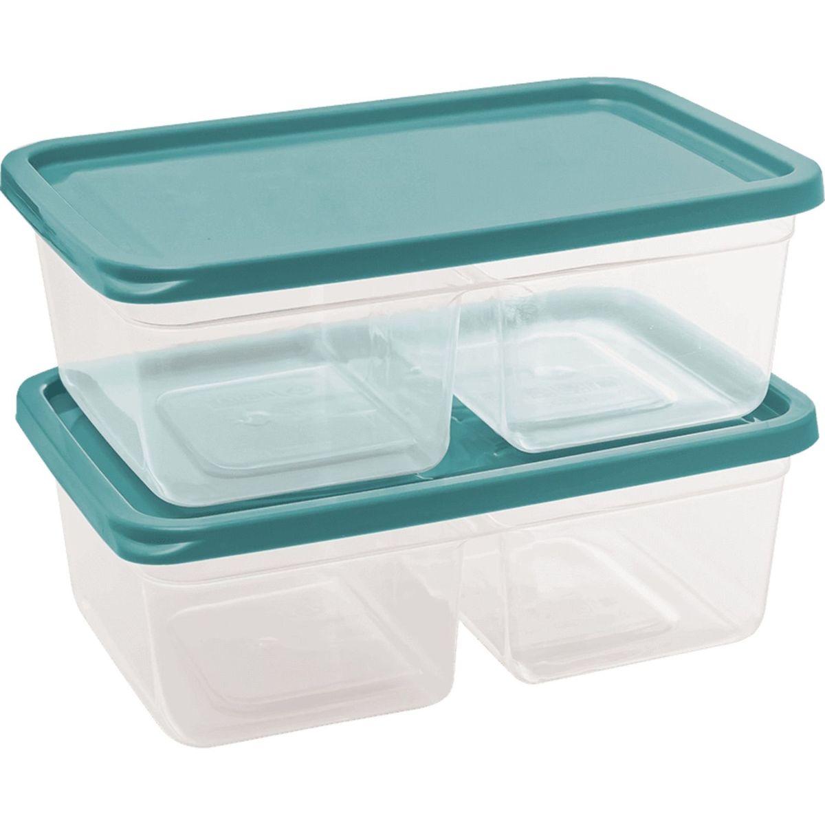 JAGUAR - 2 Taper Contenedor Doble Division Envase 1.1 Litros Celeste