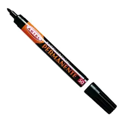 ARTEL - Marcador Permanente Negro Punta Redonda