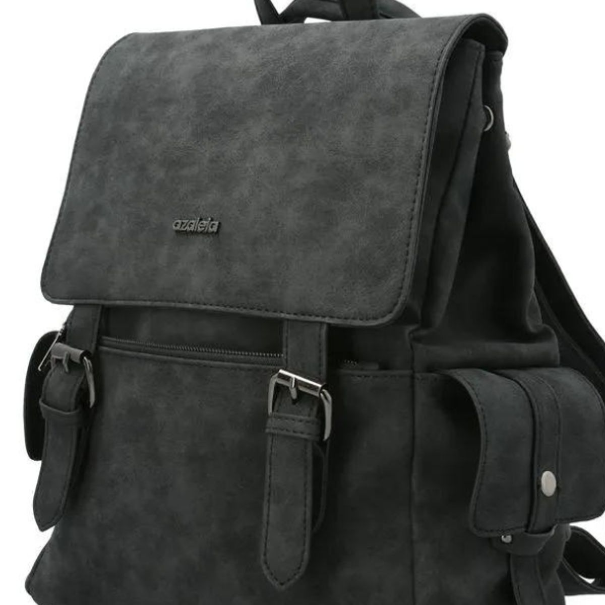 GENERICO - MOCHILA CARTERA MUJER ECOCUERO COLOR NEGRO MODELO SIMONE