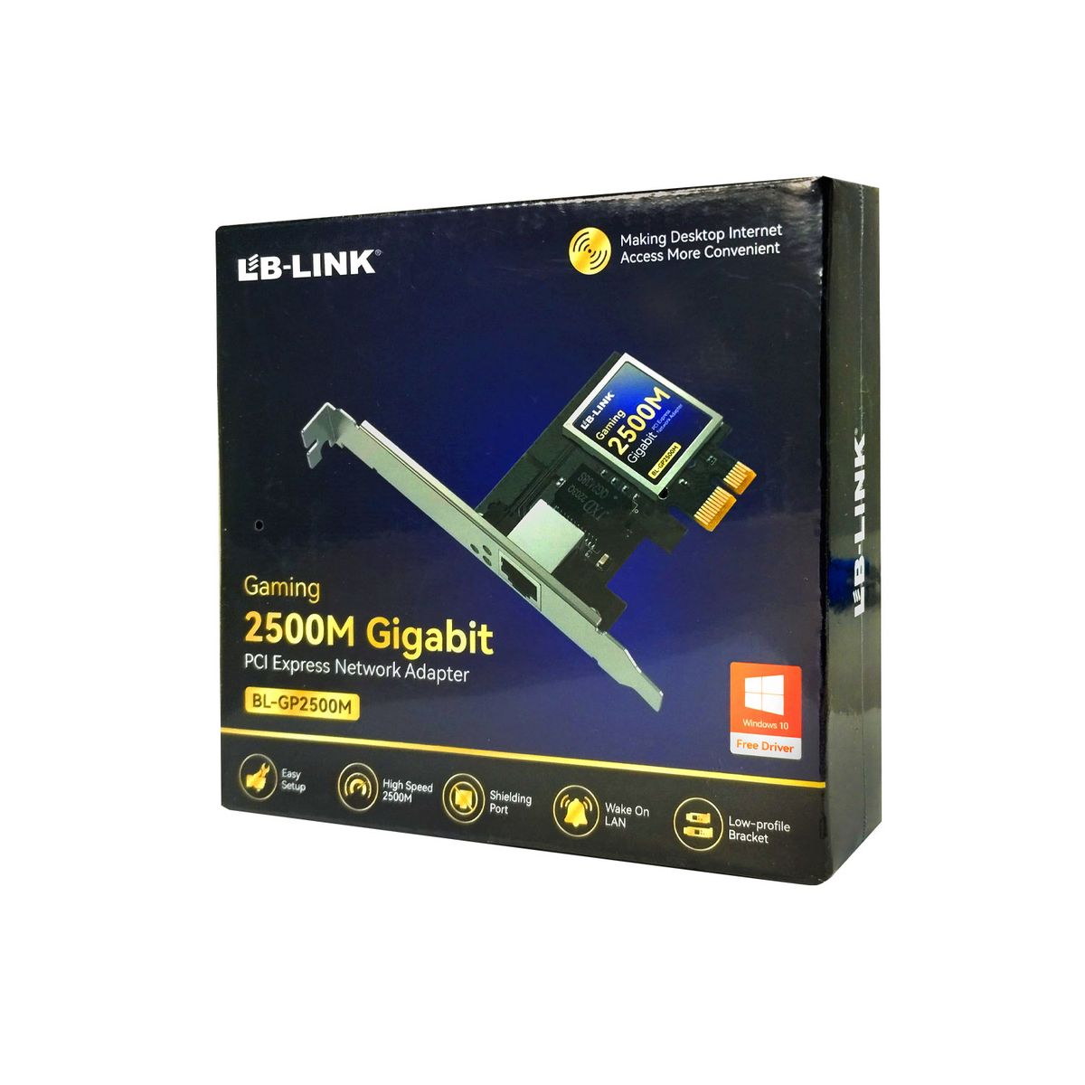 GENERICO - Adaptador PCI Express Gigabit Port RED 10 /100 /1000 /2500MBPS
