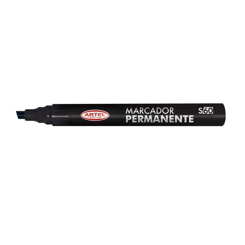 ARTEL - Marcador Permanente Negro Punta Biselada Artel