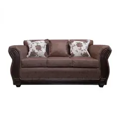 AMERICA DECORA - Sofá 3 Personas Eleonor Envejecido Café Oscuro