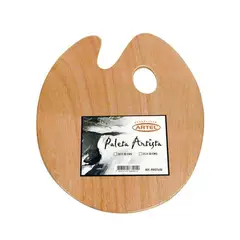 ARTEL - Paleta Madera Ovalada 20x30cm