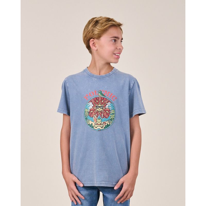 POLEMIC - Polera procesada manga corta VV1155  - Polemic Kids_.