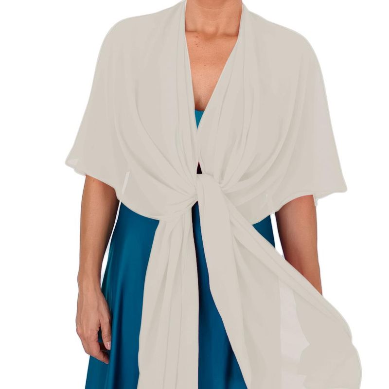MARIA PASKARO - Tapado Capa Multiforma Catania Blanco Invierno Gasa Maria Paskaro
