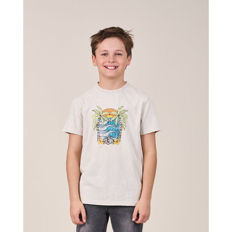POLEMIC - Polera procesada manga corta VV1154  - Polemic Kids